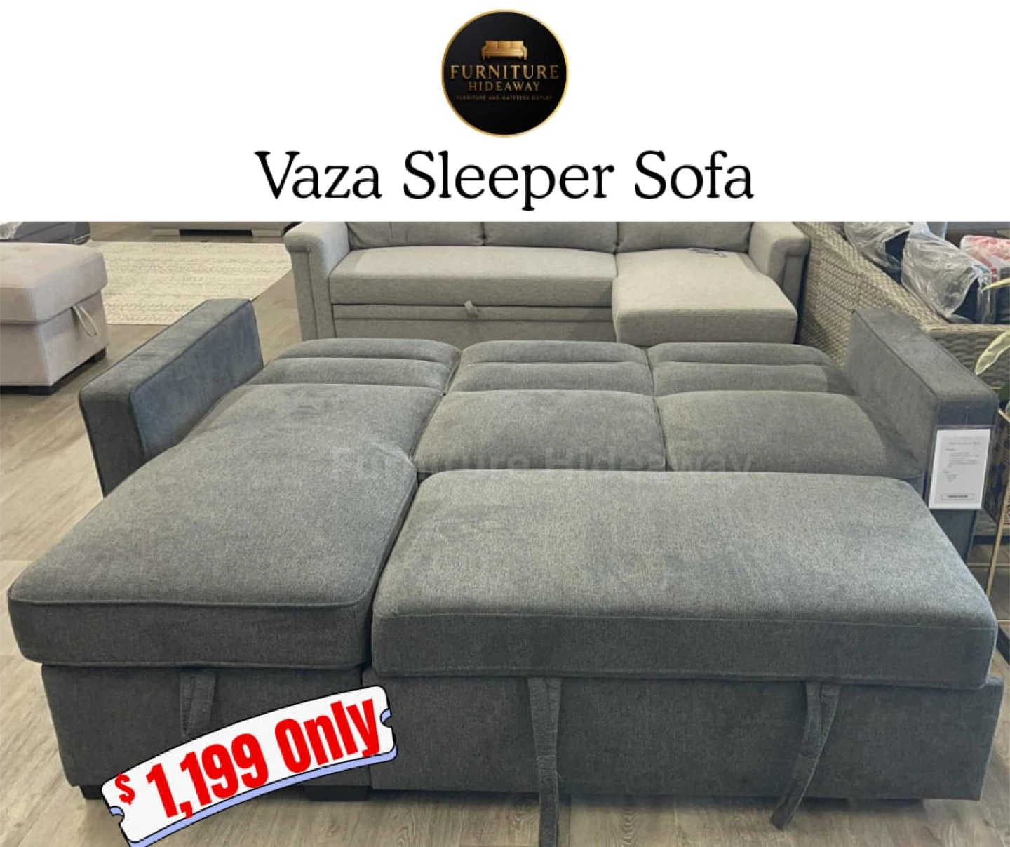 BNIB RECLINES+PULL OUT SOFA BED FOR ONLY $1,199!