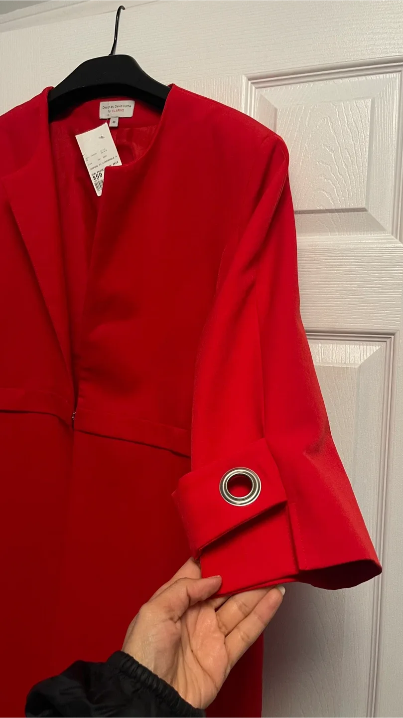 David Koma for Clarins Red Coat Size 48 image indicator(2)