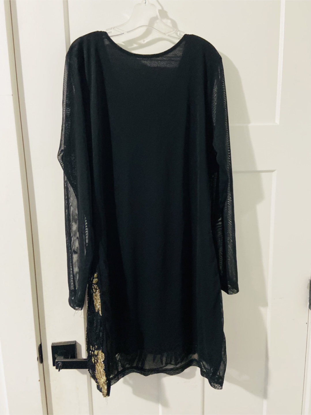 Black & Gold Embellished Dress - photo 3