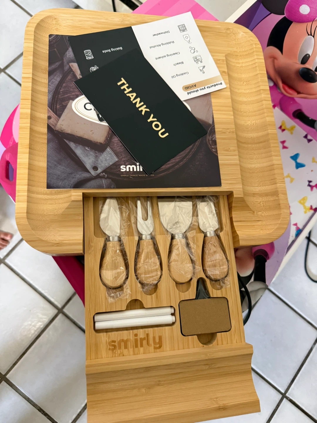 Smirly Charcuterie Board Set - New in Box!