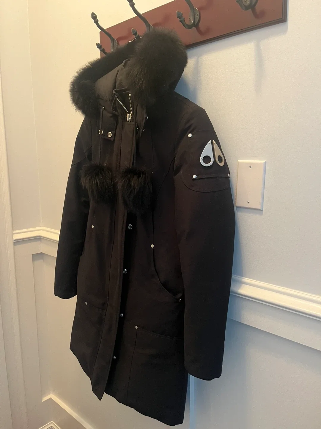 Moose Knuckles Black Parka