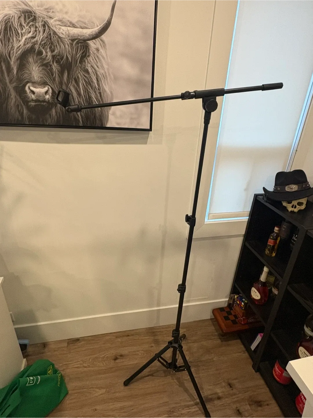 CAHAYA Microphone Stand Tripod Boom image indicator(3)