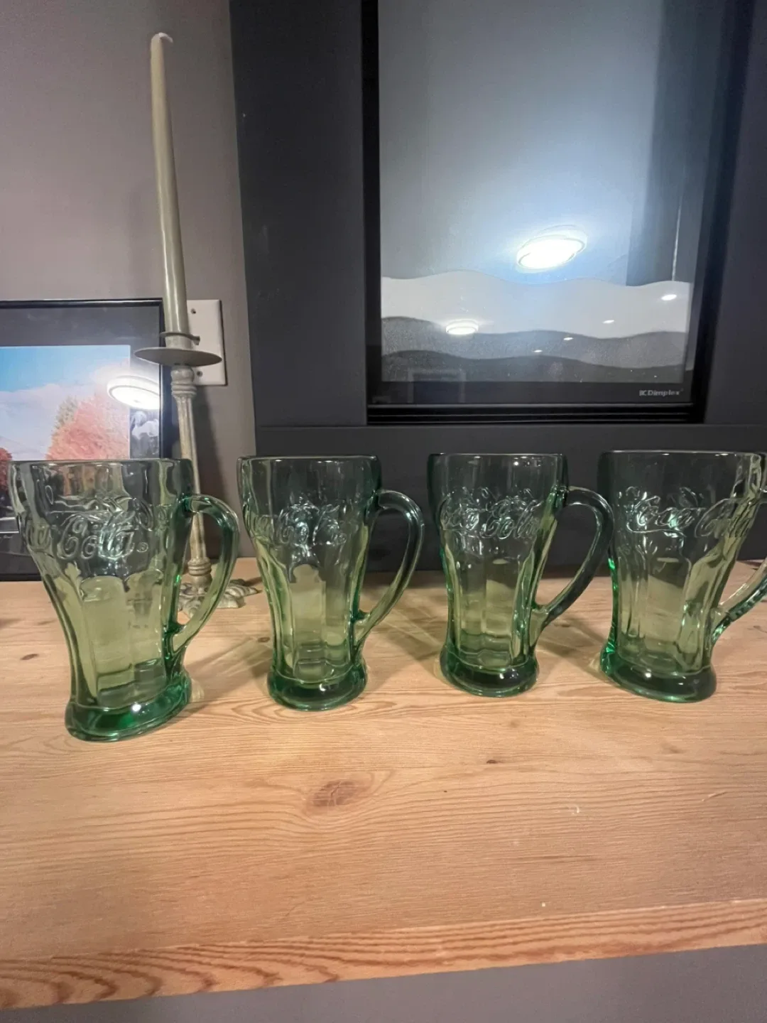Coca-Cola Green Glass Mugs - Set of 4 image indicator(2)