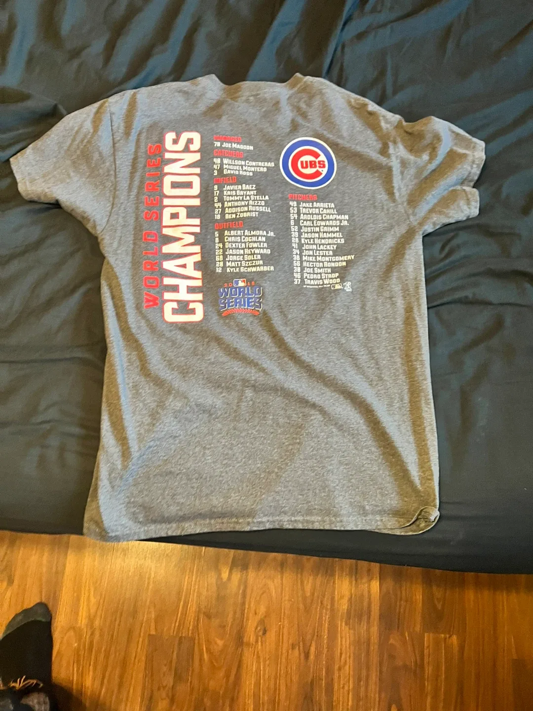 Chicago Cubs 2016 World Series Champions T-Shirt image indicator(3)