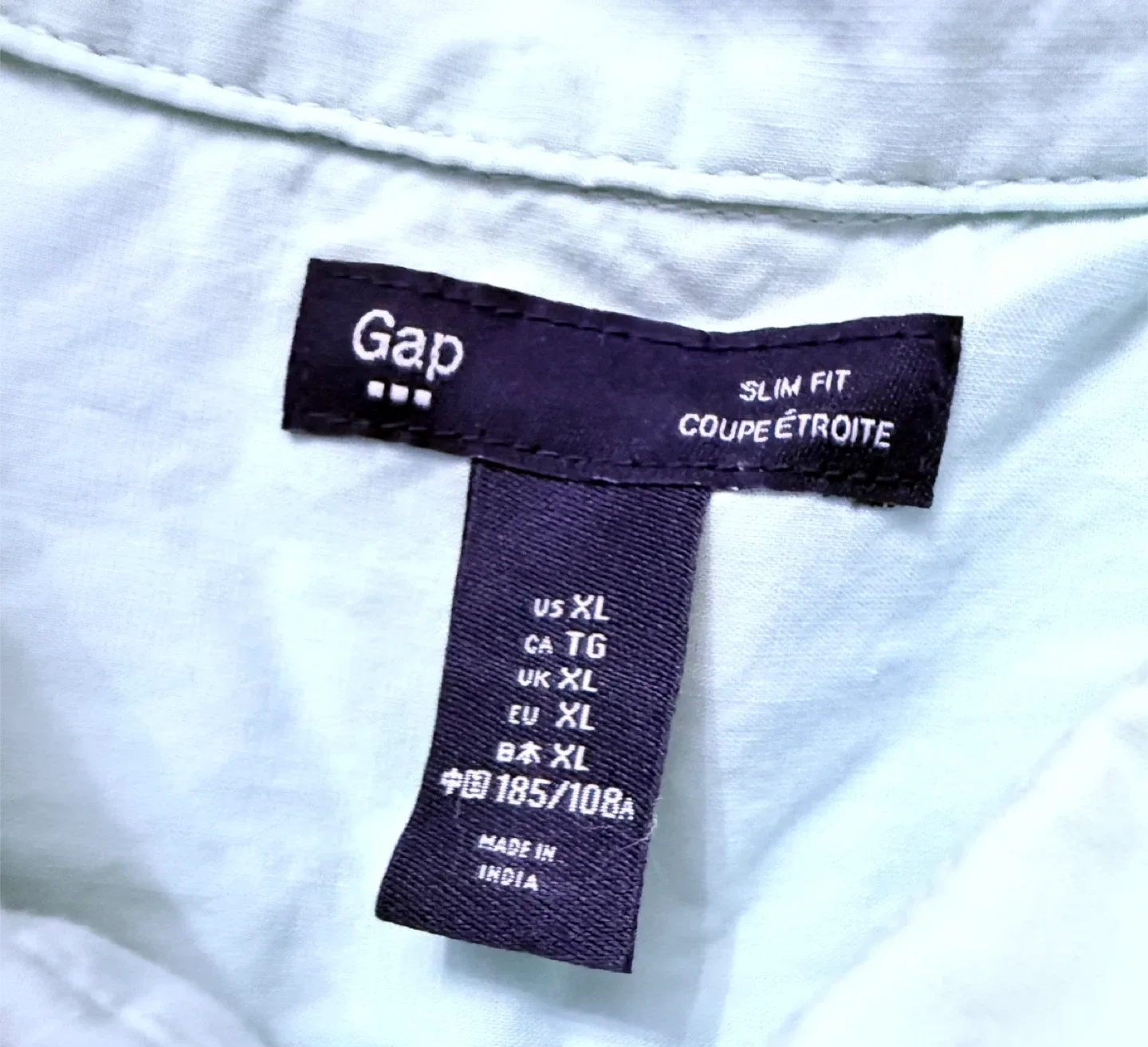 Gap pastel green Slim Fit Button-Down Shirt - XL image indicator(4)