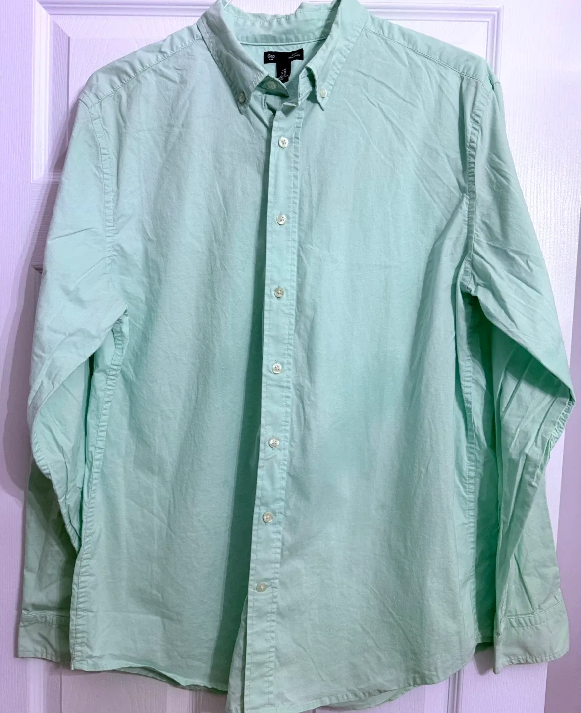Gap pastel green Slim Fit Button-Down Shirt - XL image indicator(2)