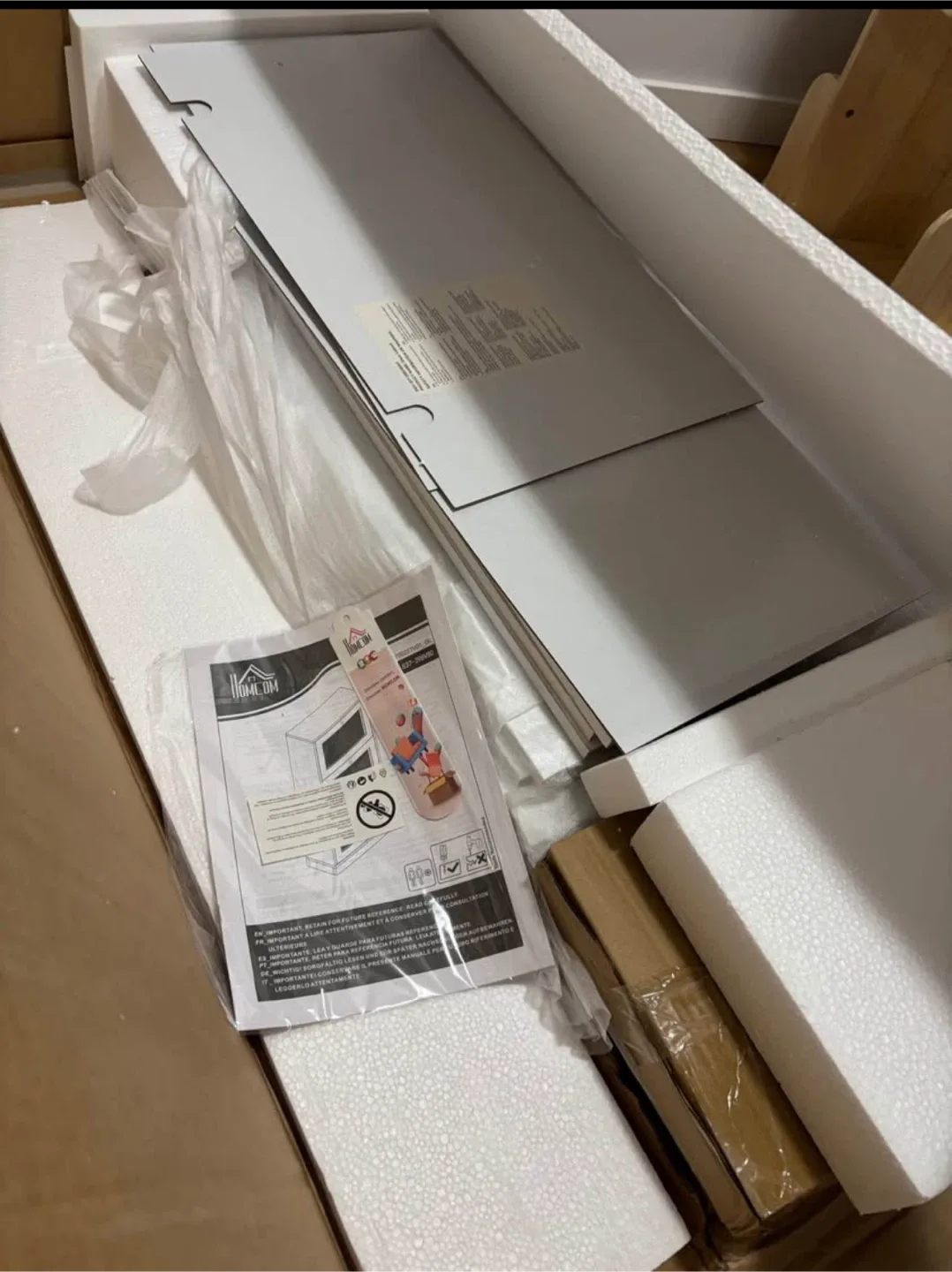 HOMCOM White Shoe Cabinet - Holds 12-18 Pairs image indicator(2)