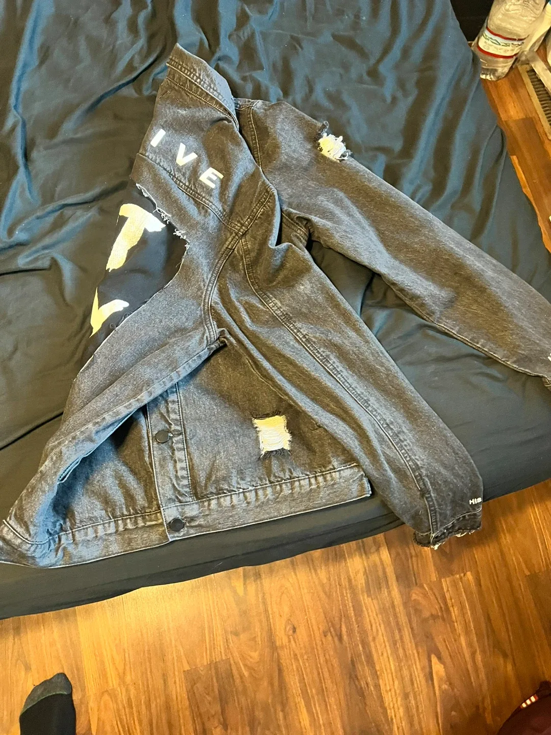 Native Youth Distressed Denim Jacket image indicator(2)