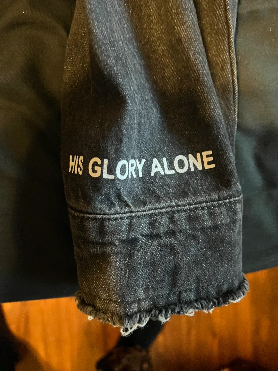 Native Youth Distressed Denim Jacket image indicator(4)