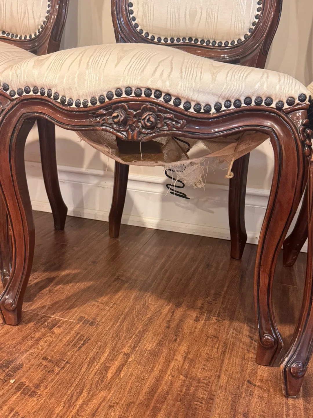 Set of 7 Antique Dining Chairs image indicator(5)