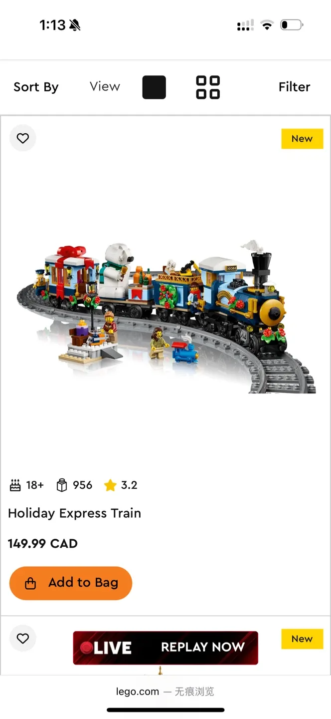 New LEGO Holiday Express Train thumbnail