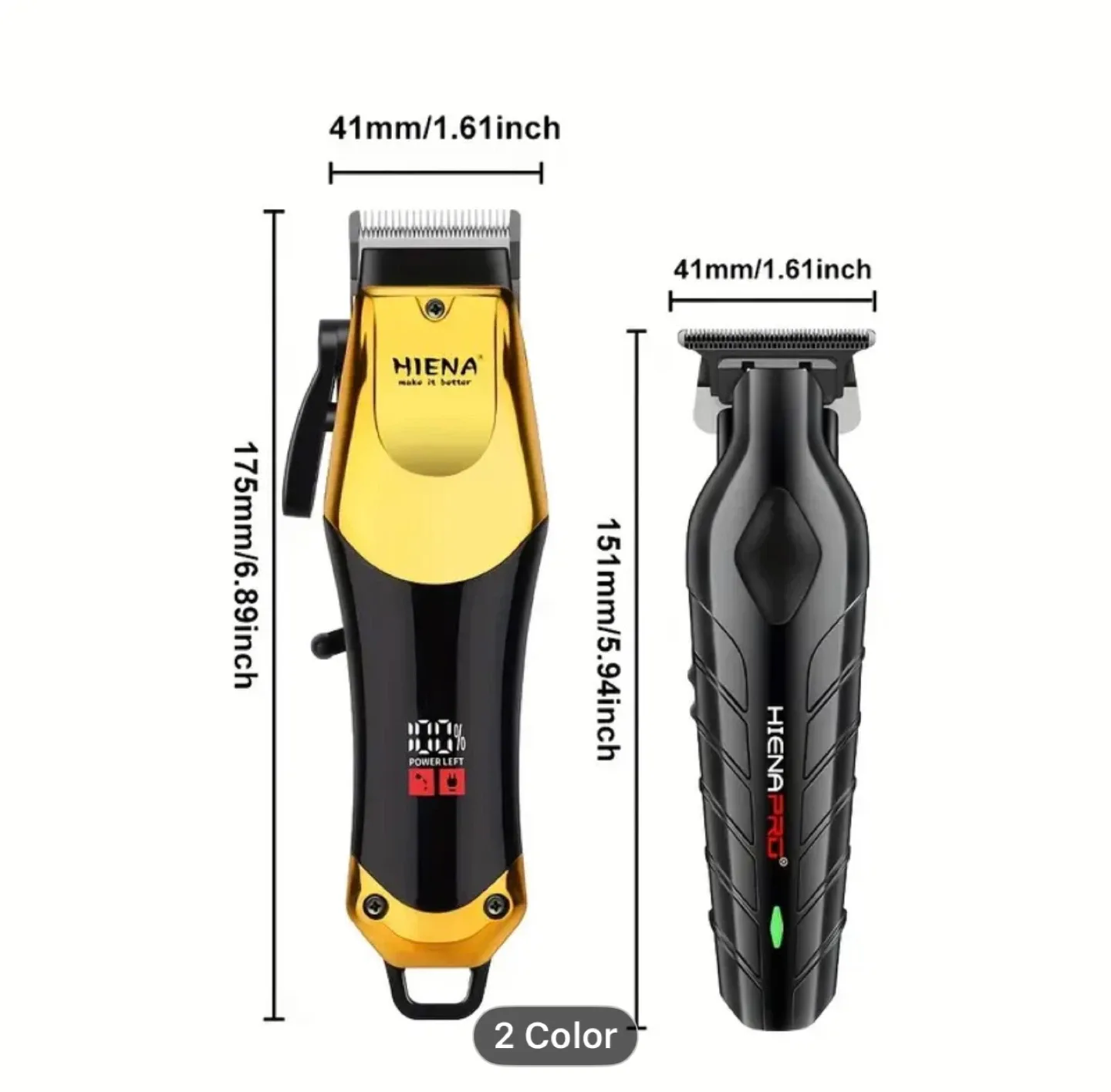 HIENA Men's Home Electric Hair Clipper with USB Charging image indicator(9)