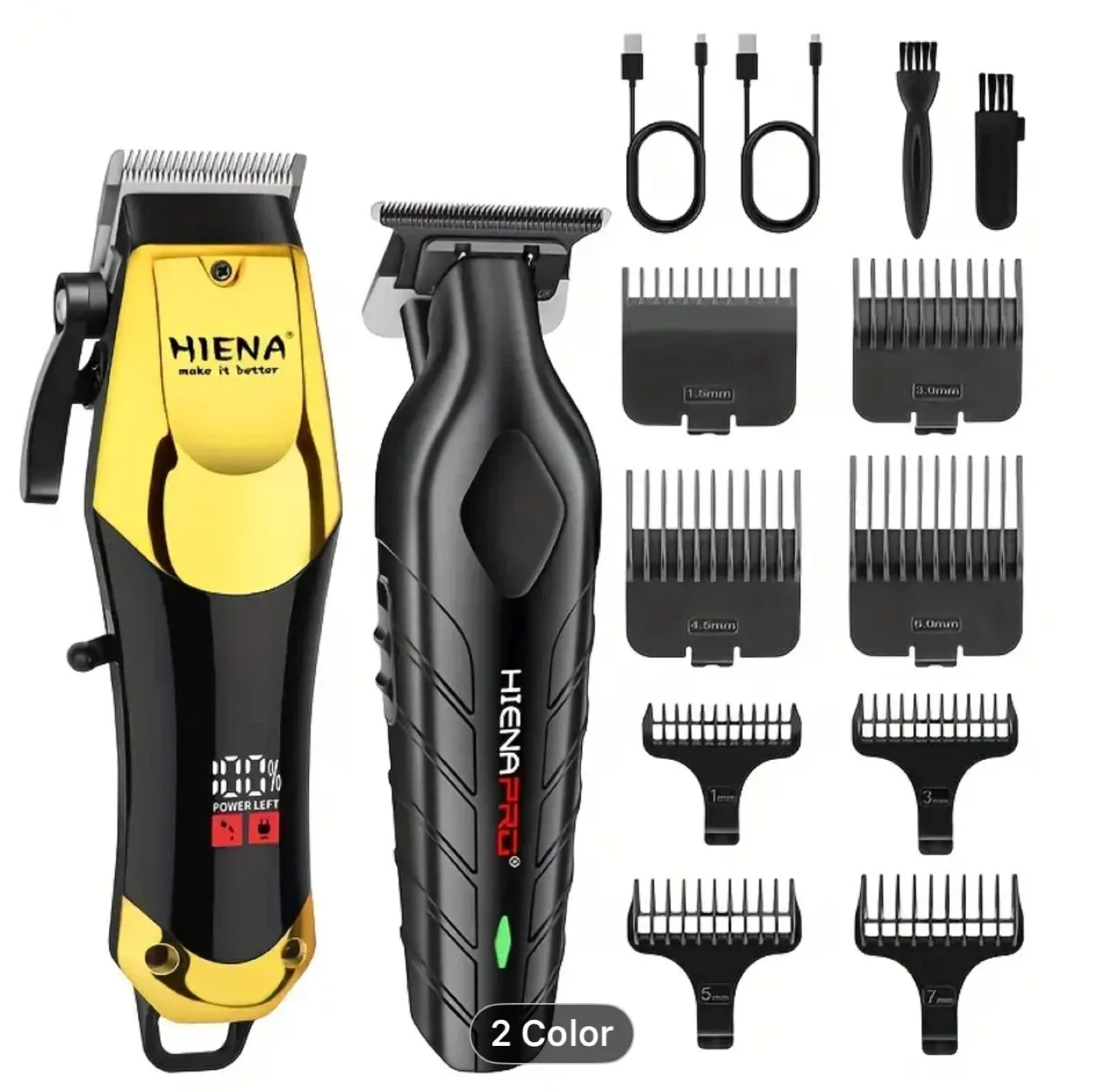 HIENA Men's Home Electric Hair Clipper with USB Charging image indicator(10)