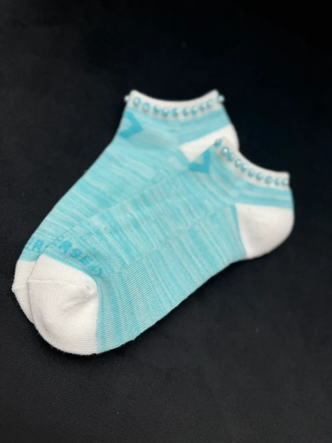 Hand made Assorted Ankle Socks with Pearl Detail- 15$ each image indicator(3)