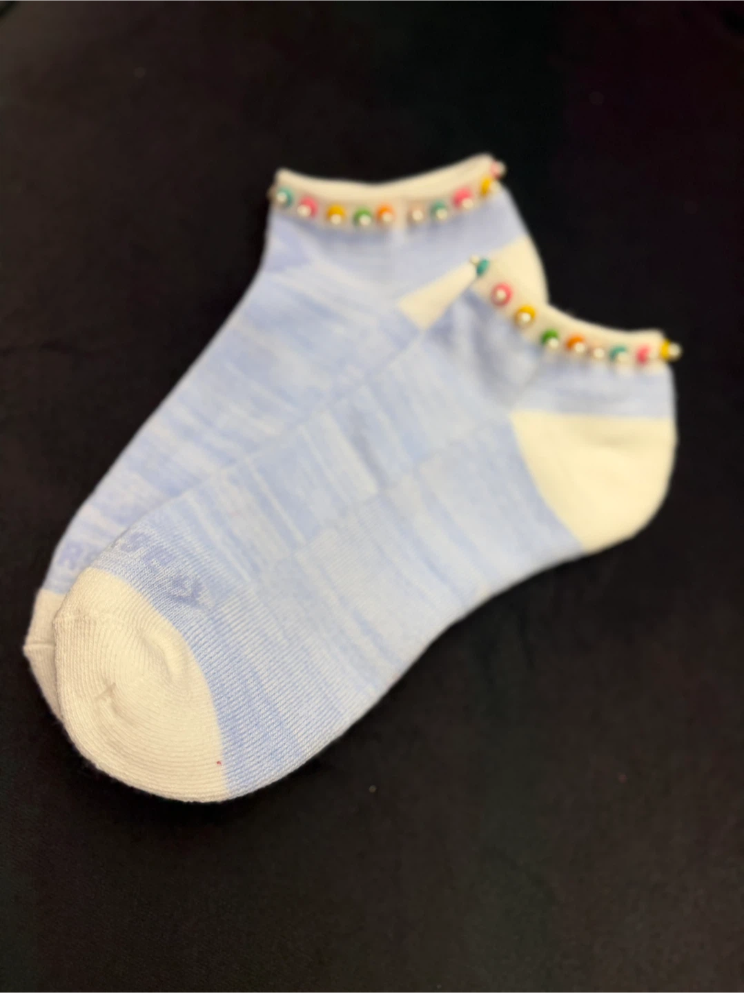 Hand made Assorted Ankle Socks with Pearl Detail- 15$ each - photo 4