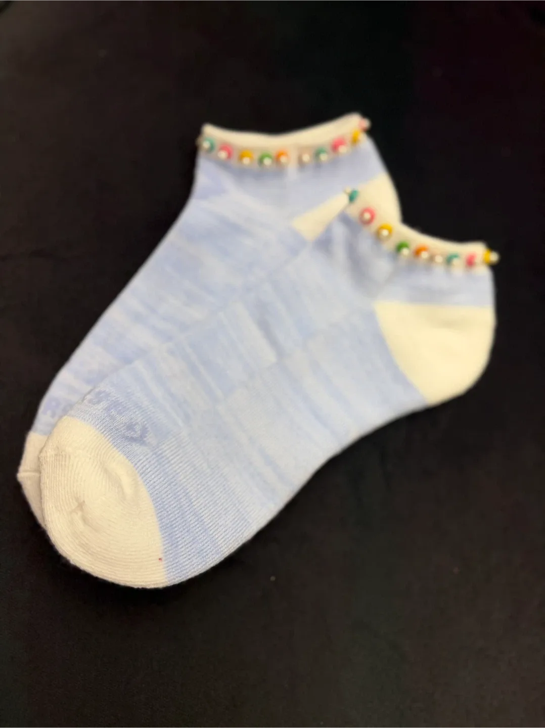 Hand made Assorted Ankle Socks with Pearl Detail- 15$ each image indicator(4)