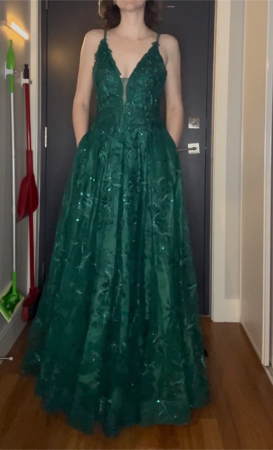 Green Prom Dress by Ellie Wilde image indicator(2)
