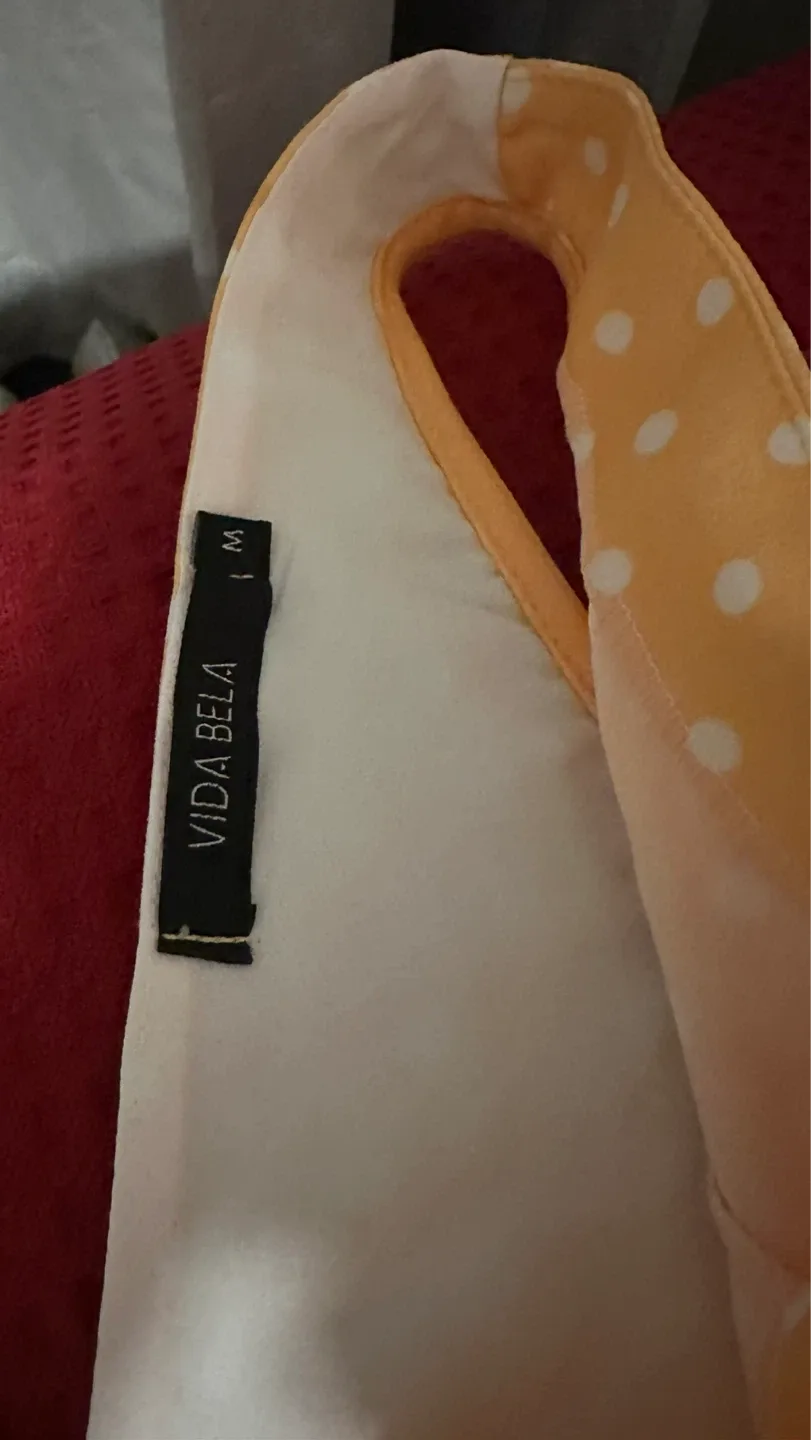 Vida Bela Yellow Polka Dot Dress - Size M image indicator(3)