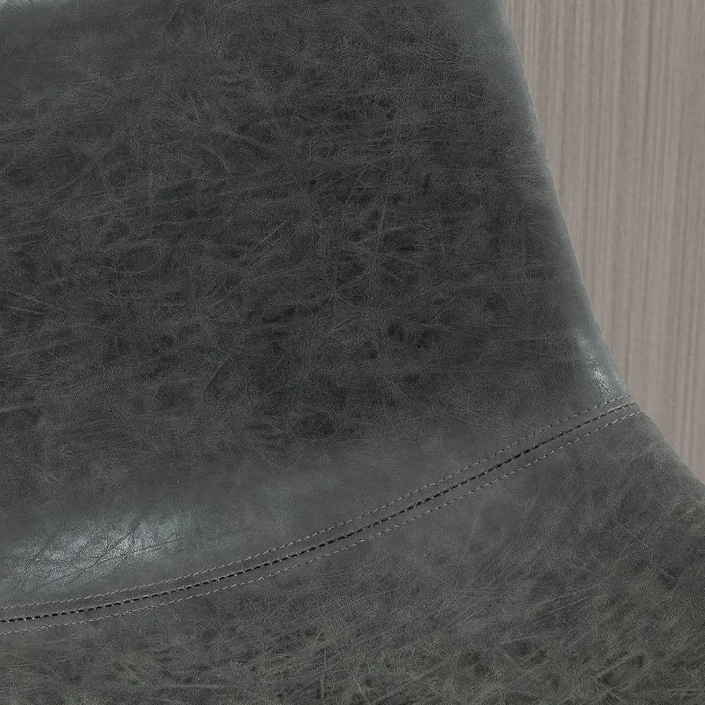 Vintage Style Distressed PU Leather Bar Stools image indicator(5)