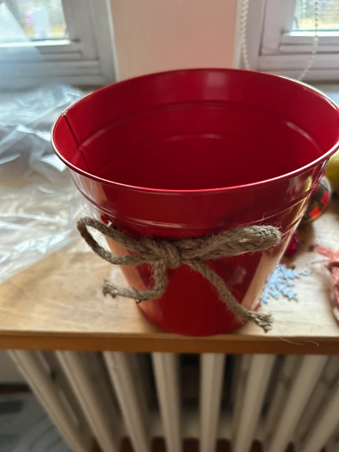 Xmas basket Santa  bulbs decorations ornaments decor image indicator(4)