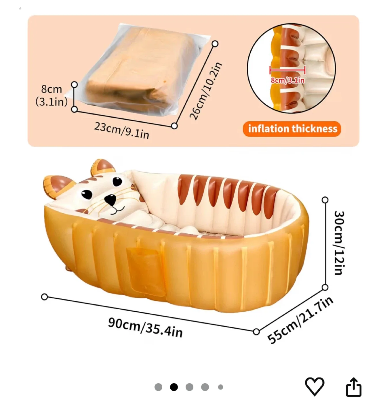 Baby Bathtub (inflatable)- New! image indicator(2)