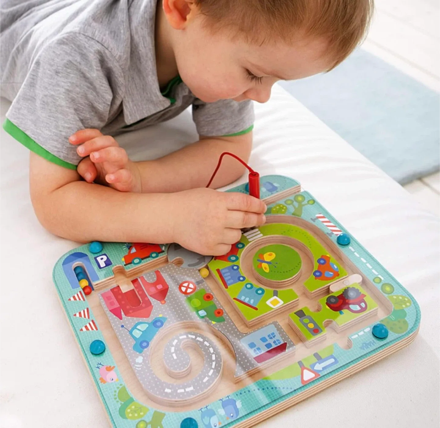 New HABA Town Maze Magnetic Puzzle Game image indicator(2)