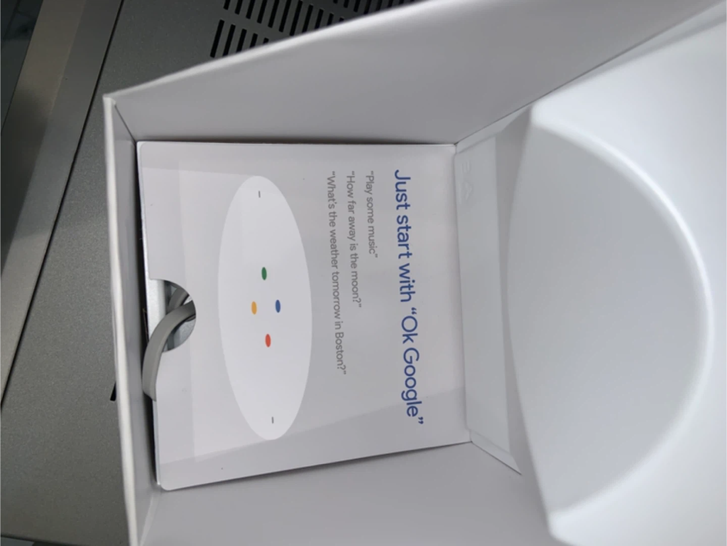 Google Home Smart Speaker - Like New! - photo 2