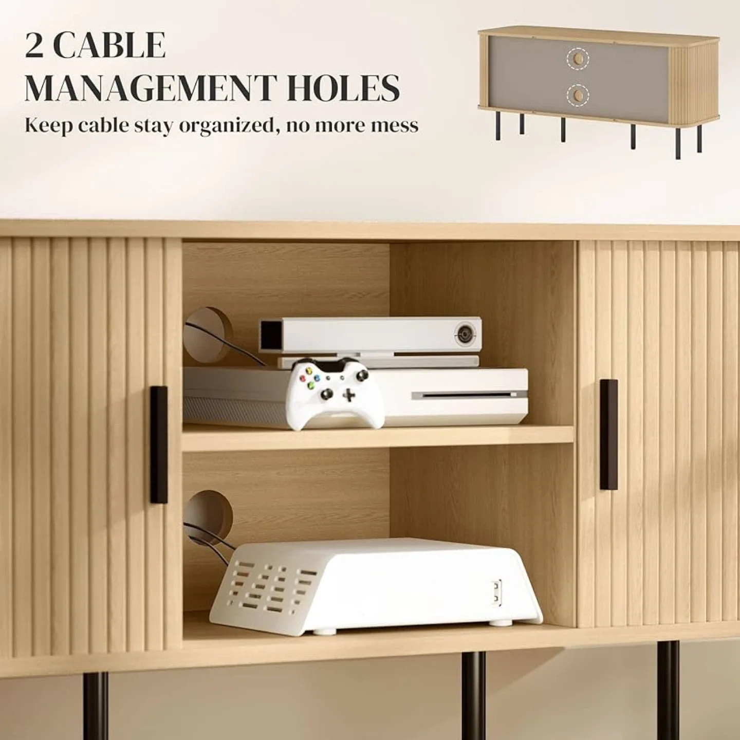 Mid-Century Modern TV Stand - New in Box! image indicator(6)