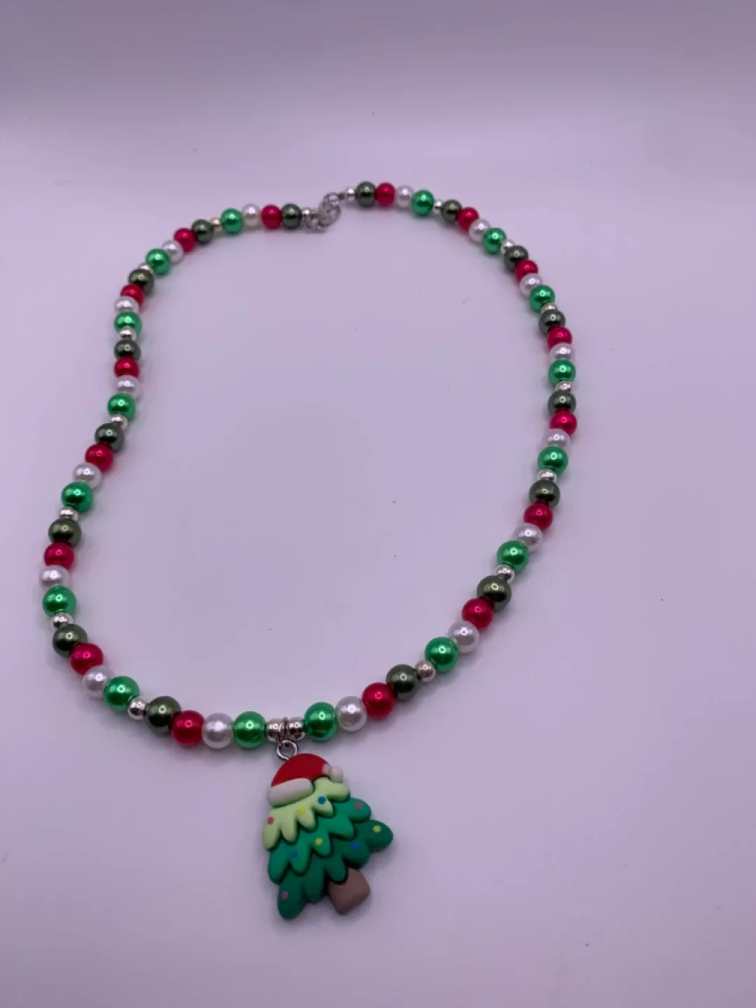 Handmade Christmas Themed Beaded Necklaces thumbnail