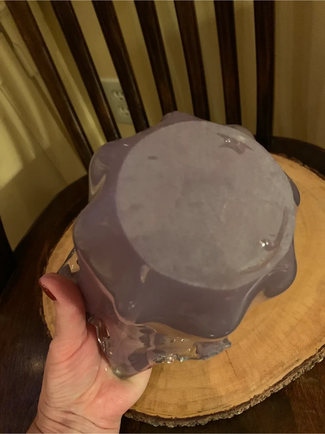 Stunning Purple Art Glass Decorative Vase image indicator(5)