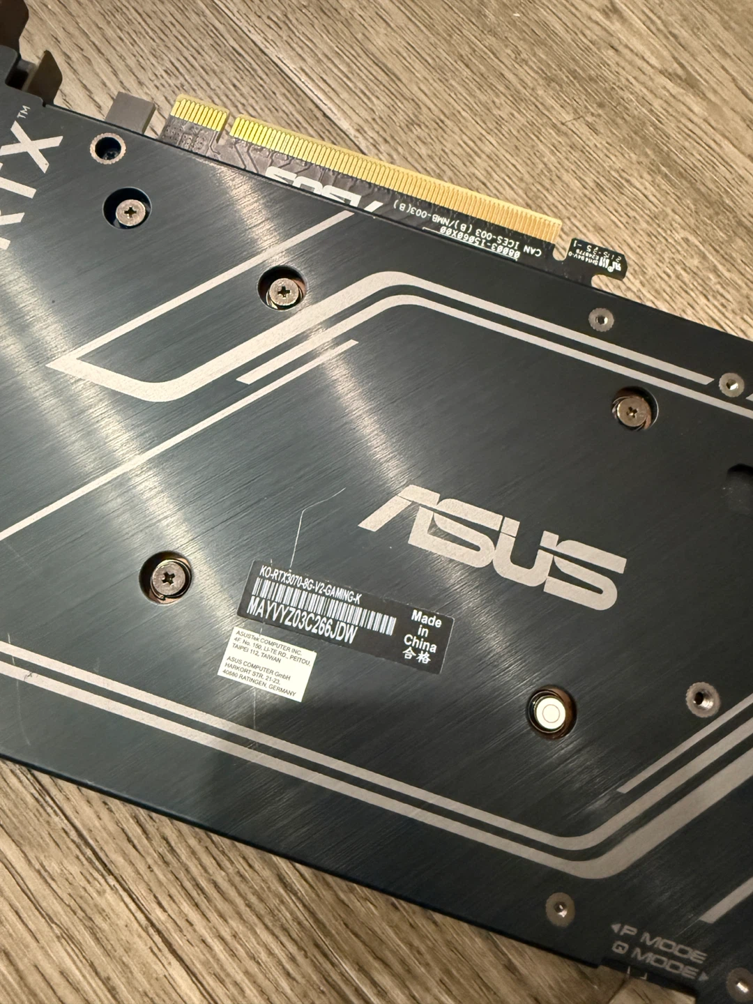 ASUS GeForce RTX 3070 V2 GAMING-X GPU - photo 5