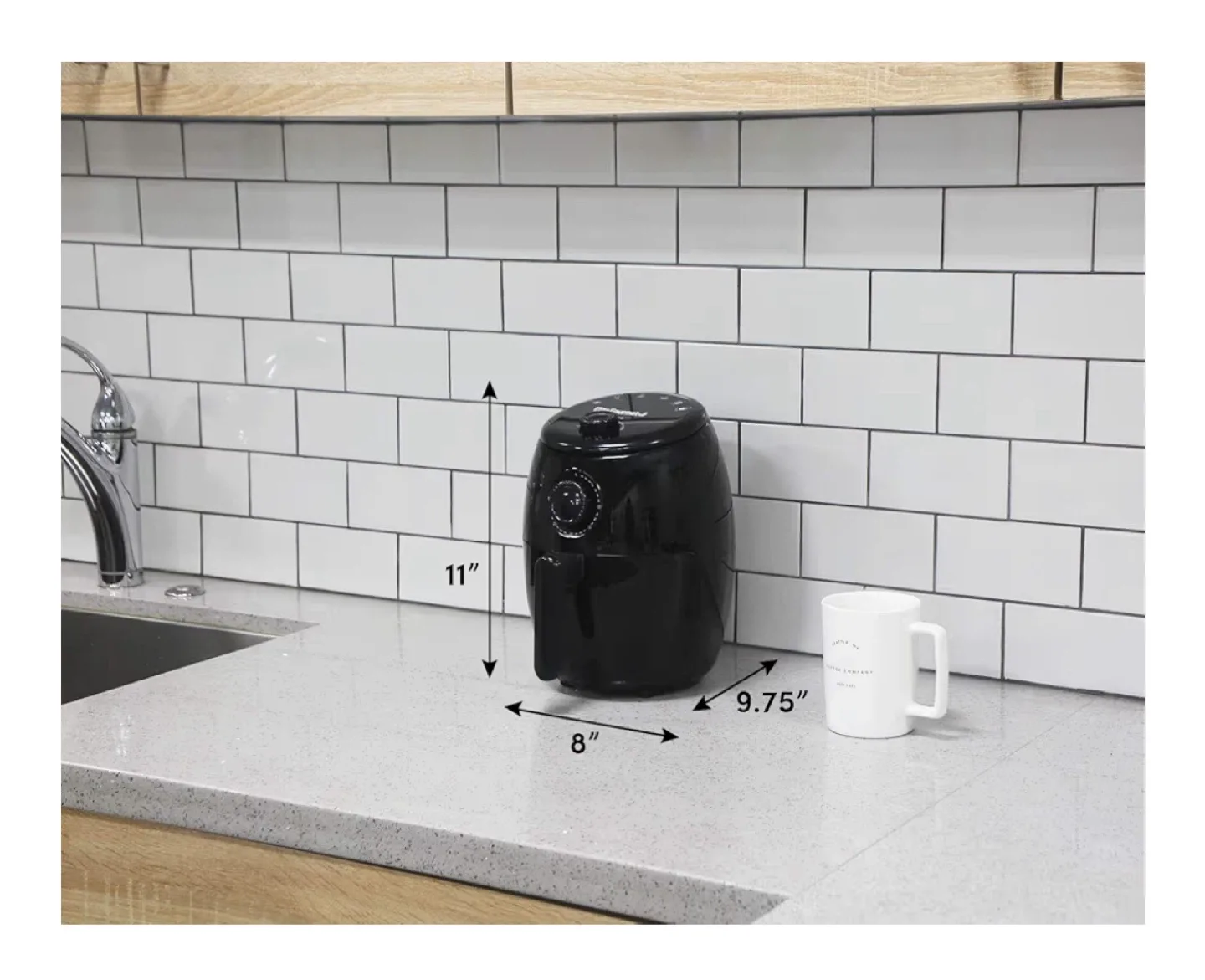 Elite Gourmet EAF-0201 Air Fryer - 2.1 Quart image indicator(2)