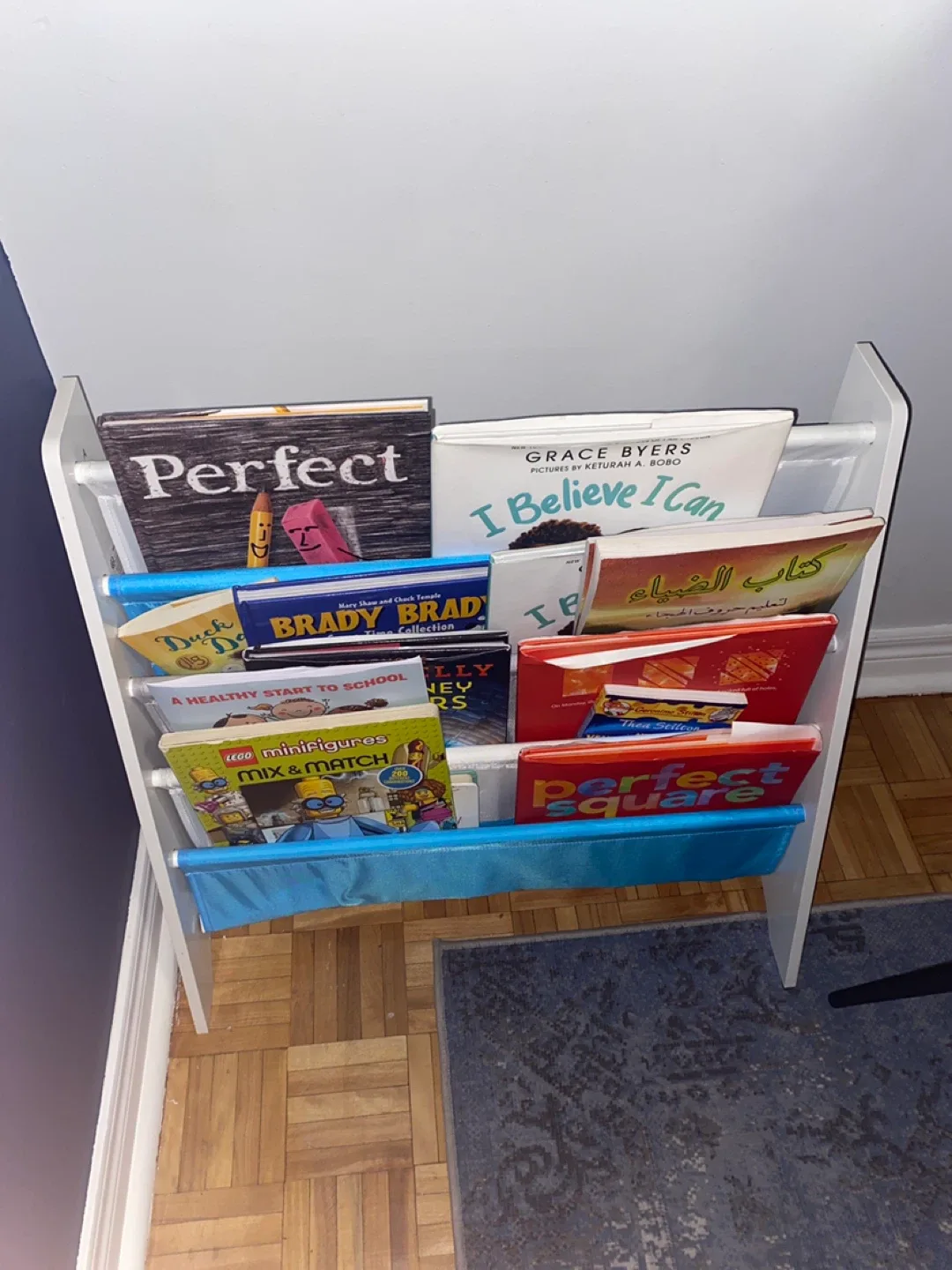 Kids White Bookcase with Books image indicator(2)