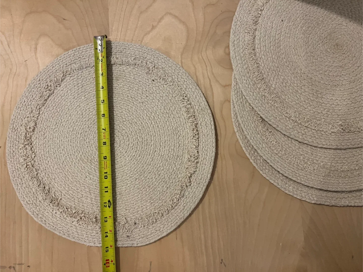 Woven off-white placemats image indicator(2)