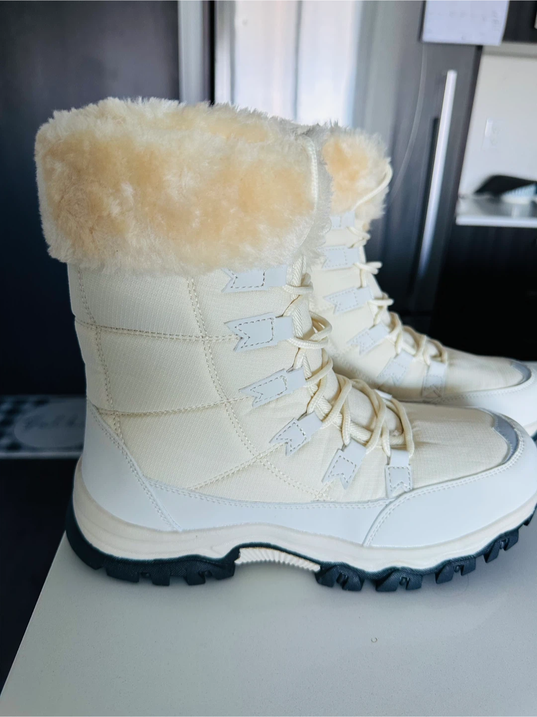 Cream Winter Snow Boots- NEW - photo 2