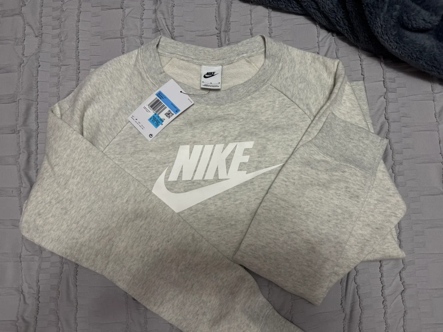 Nike Women's Crewneck Sweatshirt - Grey, Size M