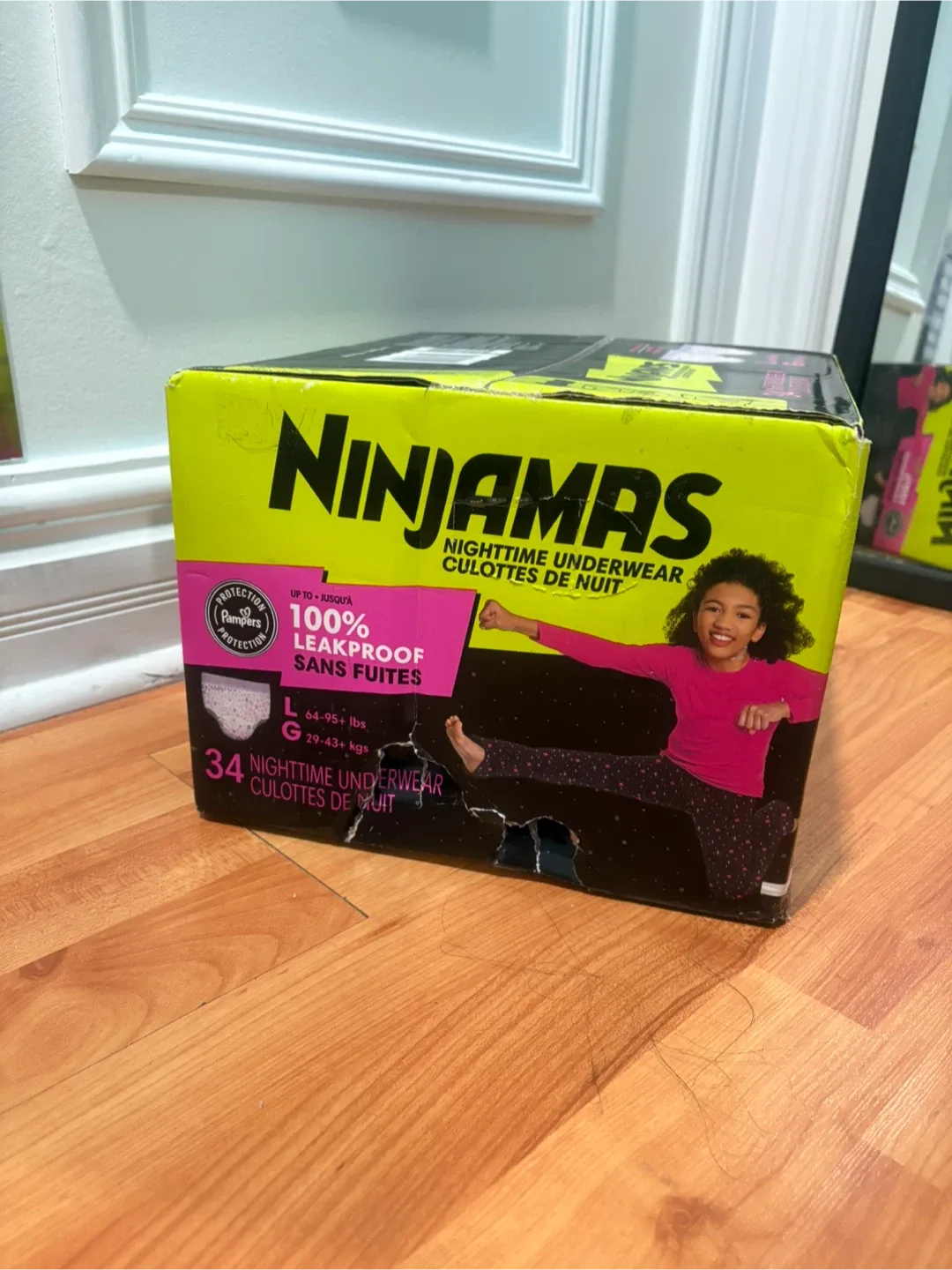 Ninjamas Nighttime Underwear - Size L (66-95 lbs) image indicator(2)