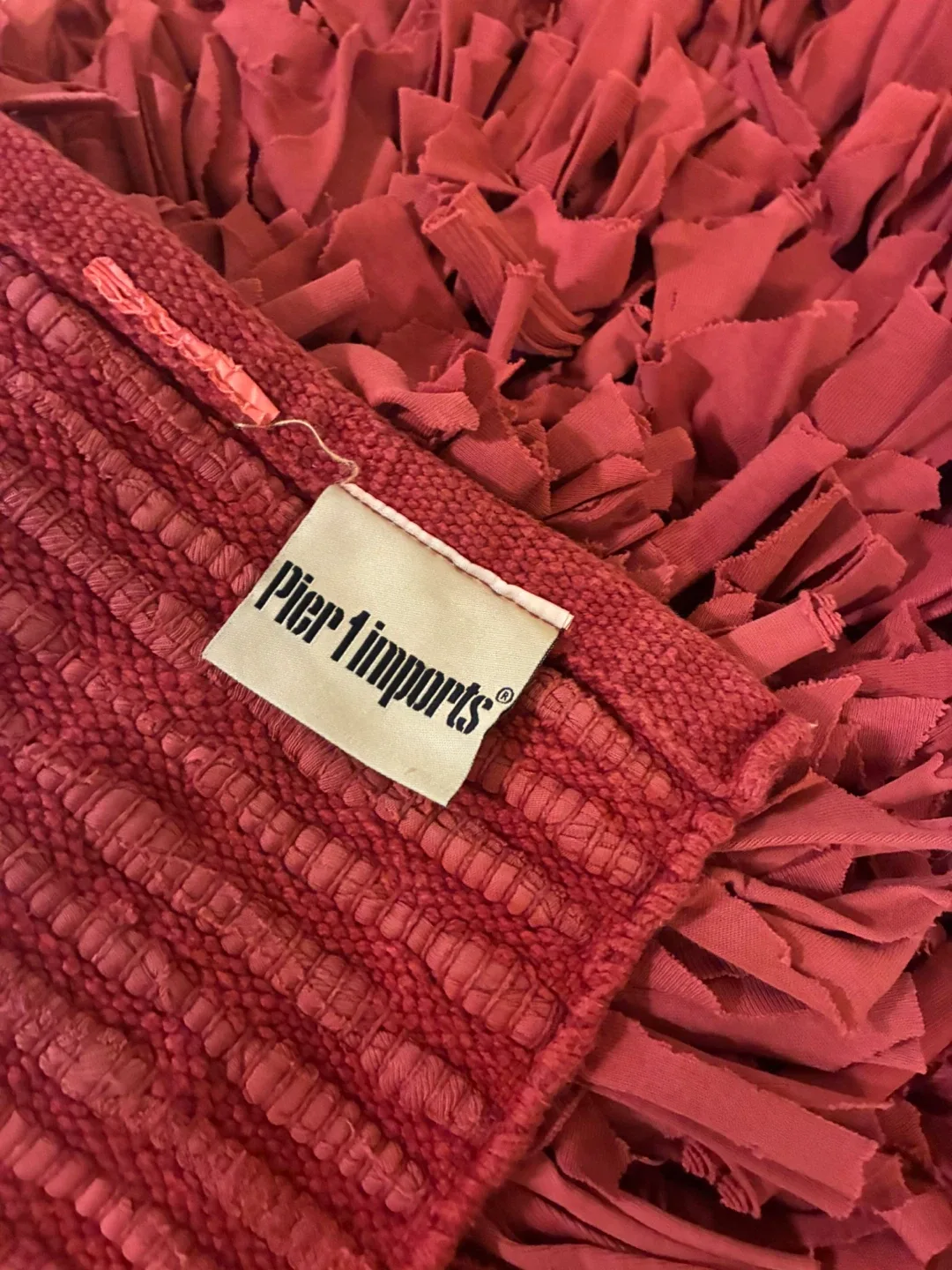 Pier 1 Imports Red Rag Rug image indicator(2)