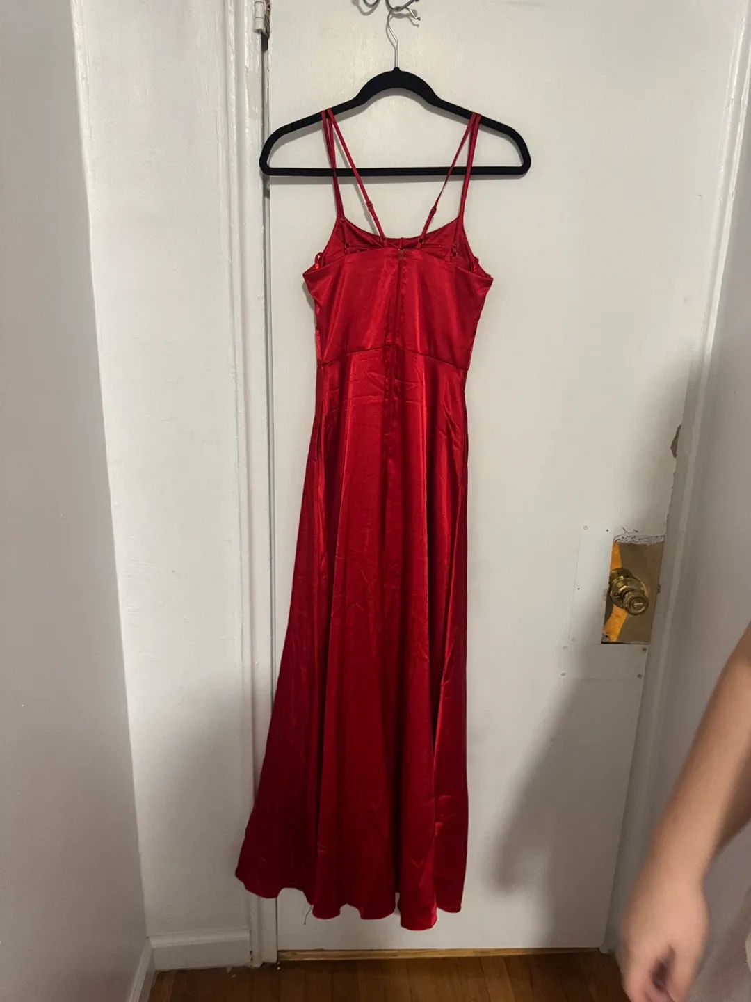 Red Spaghetti Strap Dress image indicator(2)