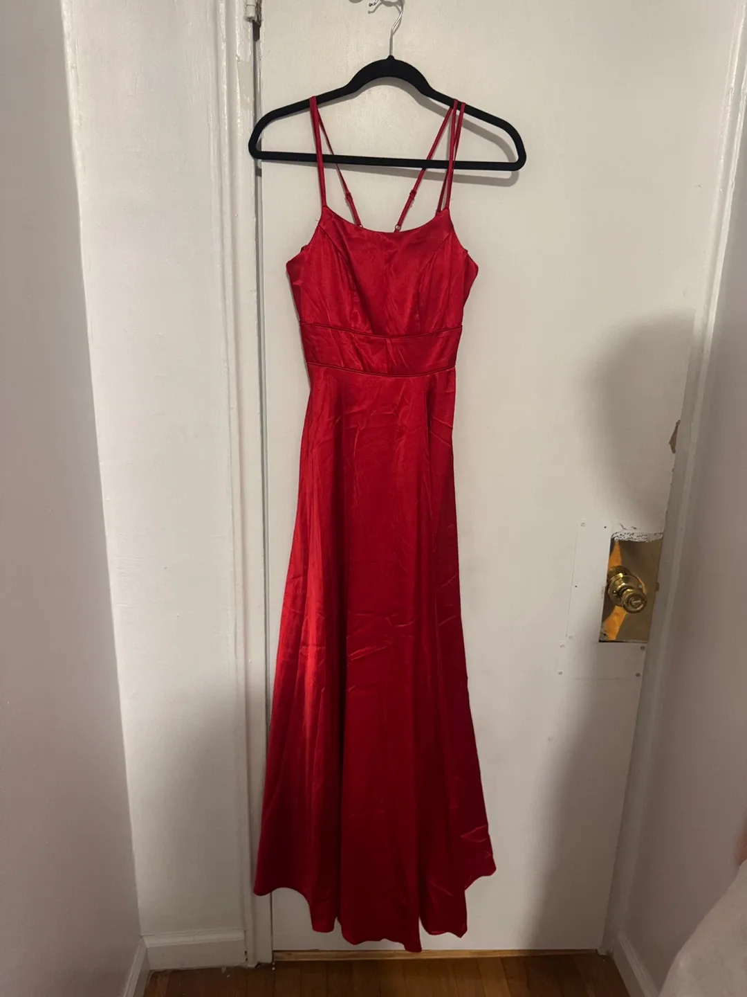 Red Spaghetti Strap Dress