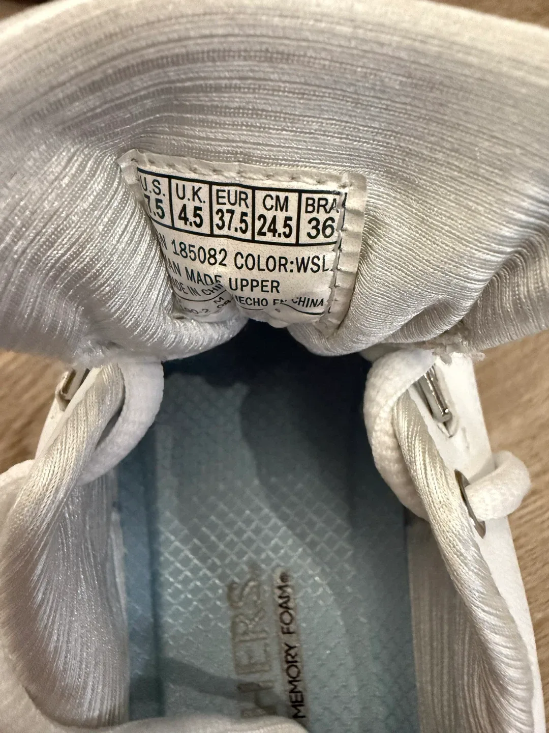 Skechers Court Classics White Shoes - Size 7.5 image indicator(4)