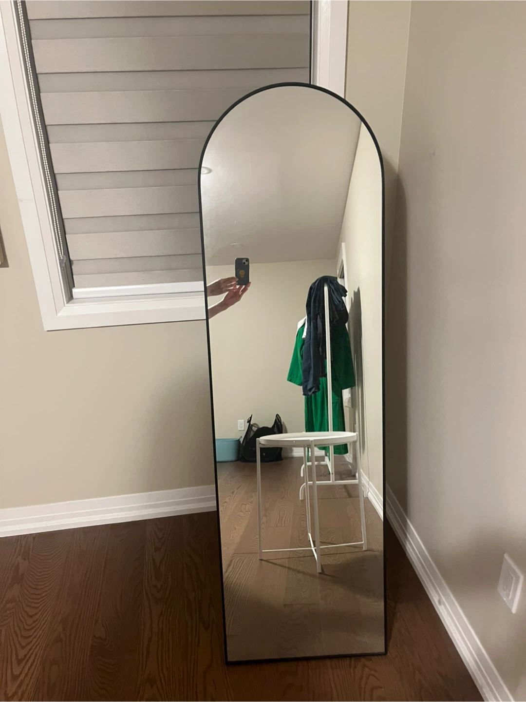 Black Framed Arched Full Length Mirror