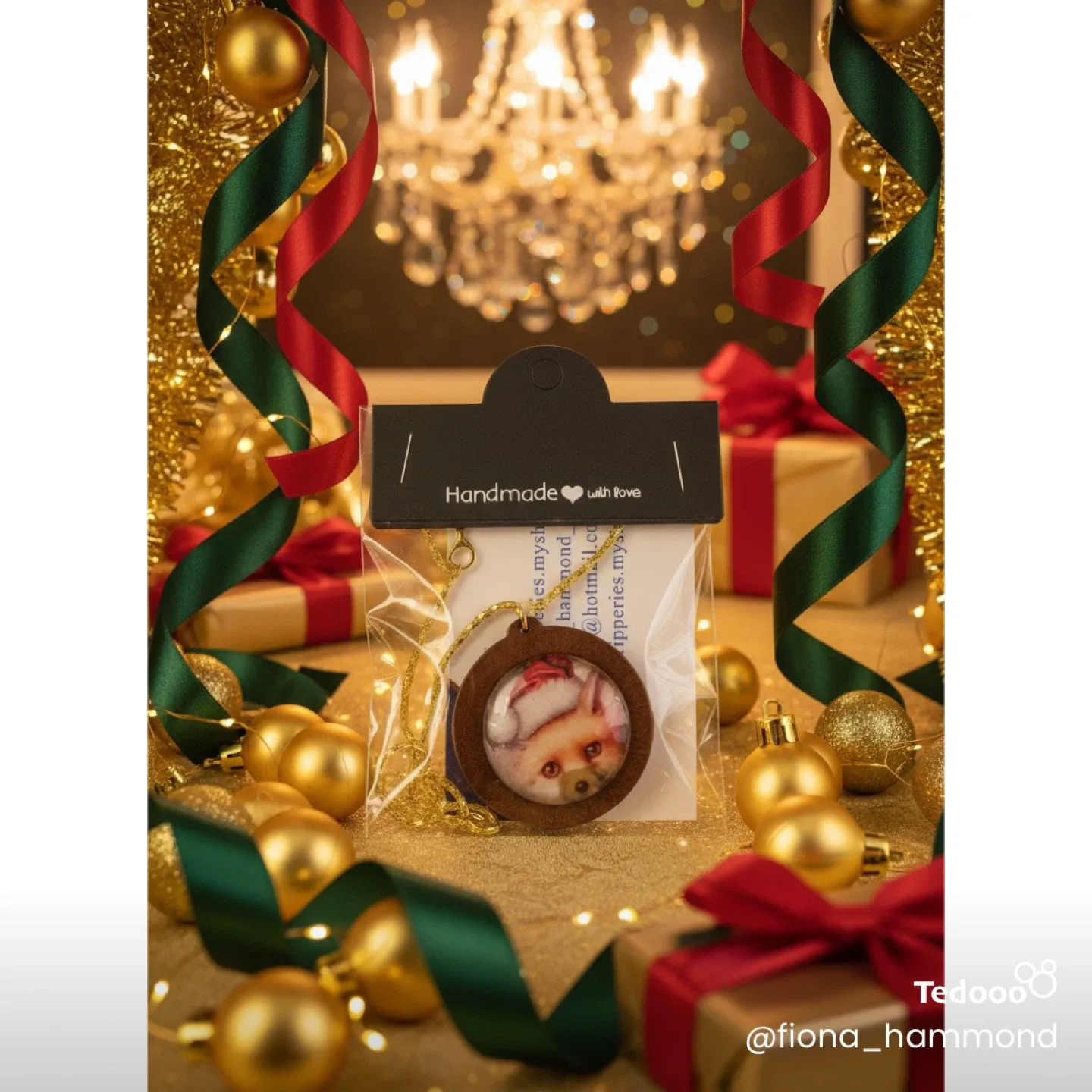 Handmade Fox Pendant Necklace