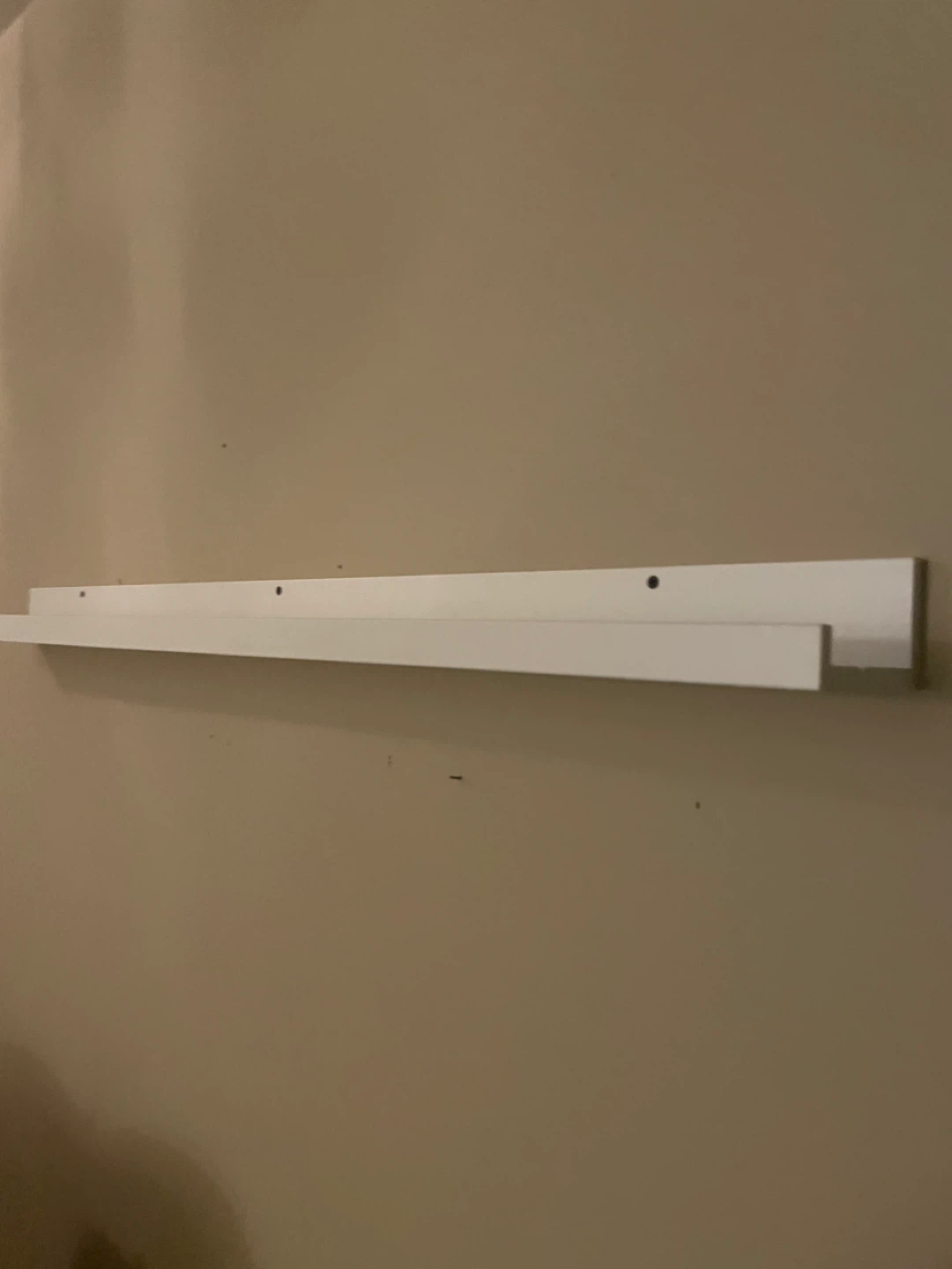 2 x Ikea White Picture Ledge Shelves