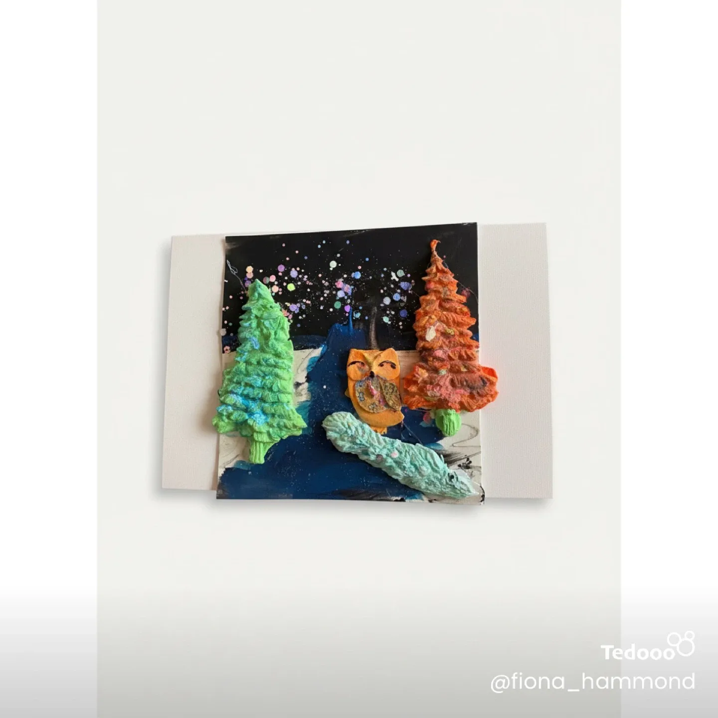 Winter scene greeting card