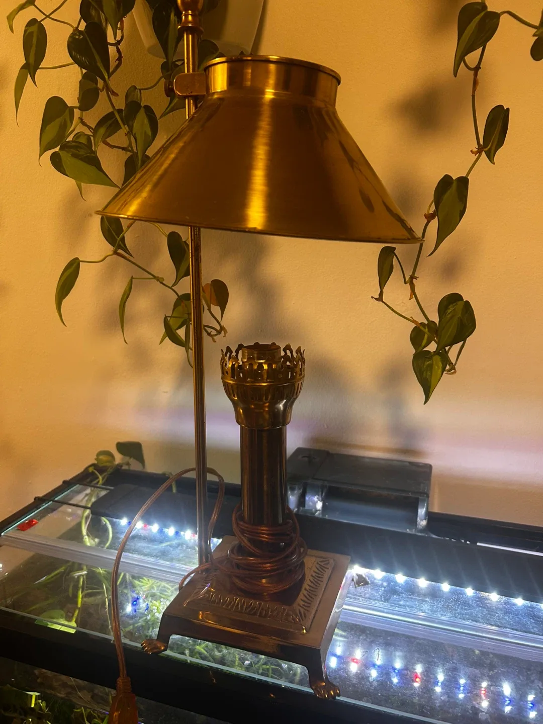 Vintage Brass Table Lamp