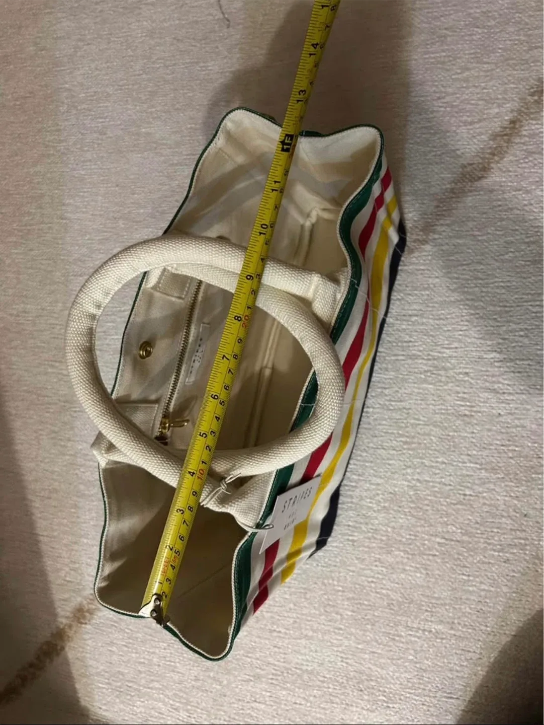 Stripes B.C. Hudson's Bay Style Tote Bag image indicator(4)