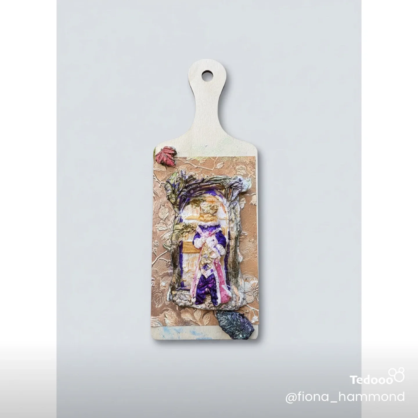 Decorative Cutting Board with 3D Art