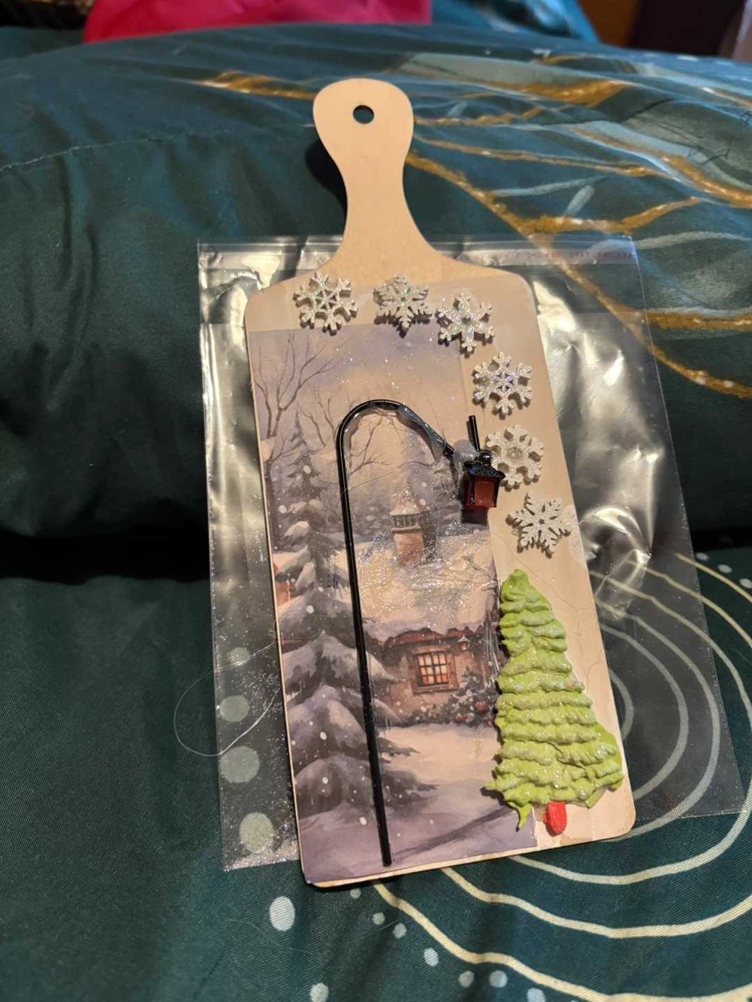 Winter Scene Decorative Cutting Board - photo 2