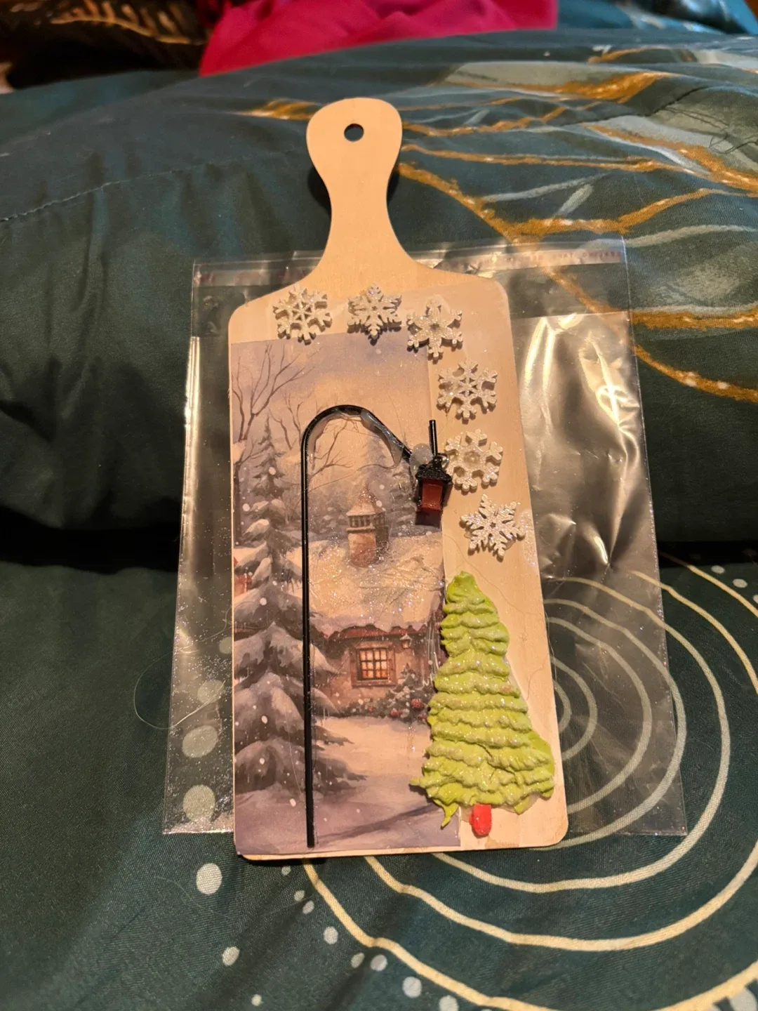 Winter Scene Decorative Cutting Board